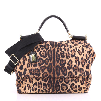 Dolce & Gabbana Soft Miss Sicily Handbag Leopard Print 3561505