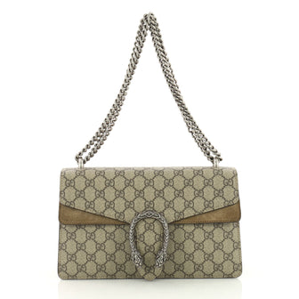 Gucci Dionysus Handbag GG Coated Canvas Small Gray 3563009