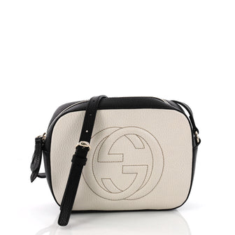 Gucci Soho Disco Crossbody Bag Leather Small White 3563602