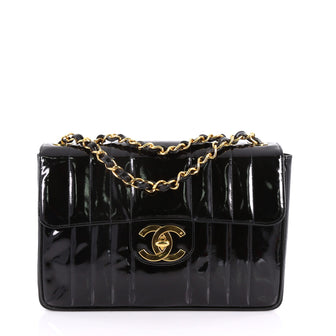Chanel Vintage CC Chain Flap Bag Vertical Quilted Patent 3564402