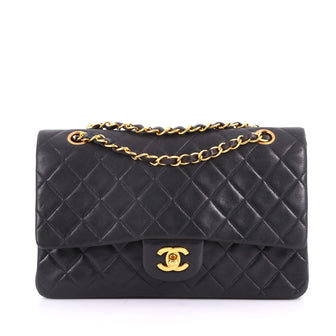 Chanel Vintage Classic Double Flap Bag Quilted Lambskin 3565101