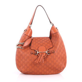 Gucci Emily Hobo Guccissima Leather Medium Orange 3565202
