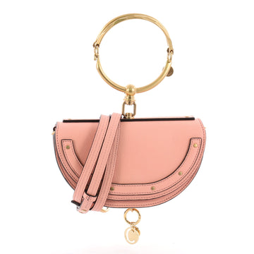 Chloe Nile Crossbody Bag Leather Mini Pink 3566401