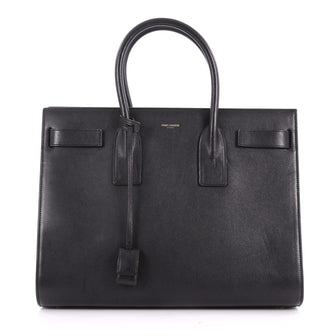 Saint Laurent Sac de Jour Handbag Leather Large Black 3567103