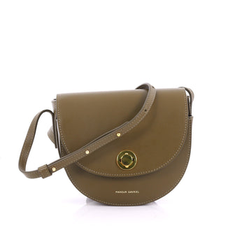 Mansur Gavriel Saddle Bag Leather Mini - Designer Handbag - Rebag