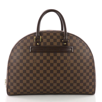 Louis Vuitton Nolita Handbag Damier 24 Heures Brown 3567613