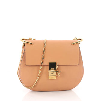 Chloe Drew Crossbody Bag Leather Small Pink 3567619