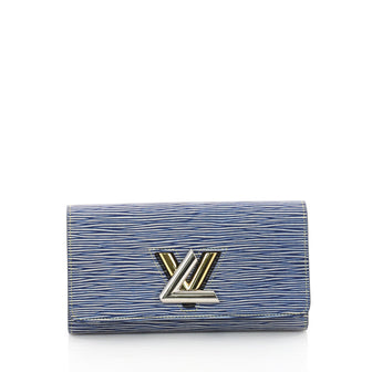 Louis Vuitton Twist Wallet Epi Leather Blue 3567629