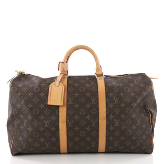Louis Vuitton Keepall Bag Monogram Canvas 50 Brown 3567636