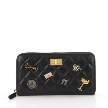 Chanel Lucky Charms Reissue Zippy Wallet Quilted Aged 3567641