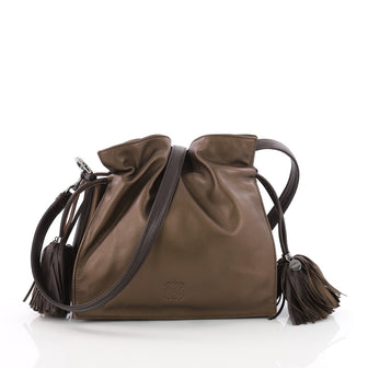 Loewe Flamenco Bag Leather Small Brown 3569102