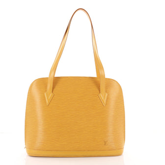 Louis Vuitton Lussac Handbag Epi Leather Yellow 3569501