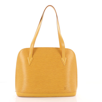 Louis Vuitton Lussac Handbag Epi Leather Yellow 3569501