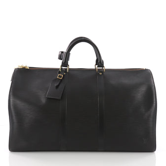 Louis Vuitton Keepall Bag Epi Leather 50 Black 3569502