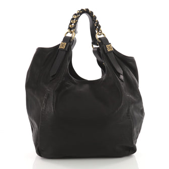 Givenchy Sacca Shoulder Bag Leather Medium Black 3569902