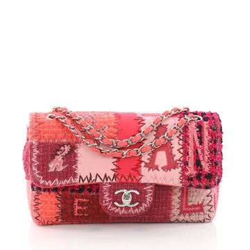 Chanel Flap Bag Multicolor Patchwork Medium Pink 3570001