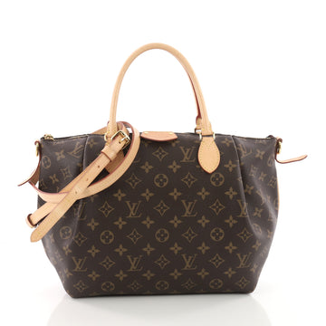 Louis Vuitton Turenne Handbag Monogram Canvas MM Brown 3570201