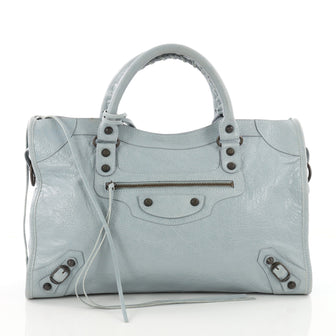 Balenciaga City Classic Studs Handbag Leather Medium 3570605