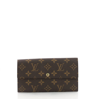 Louis Vuitton Sarah Wallet Monogram Canvas Brown 3570901