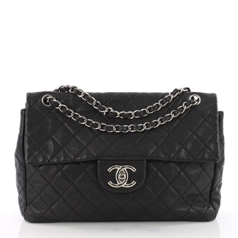 Chanel Classic Soft Flap Bag Quilted Caviar Maxi Black 3574901