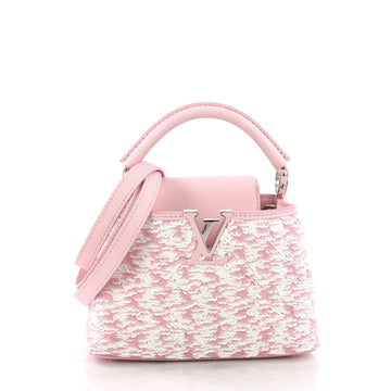 Louis Vuitton Capucines Handbag Sequins Mini Pink 3574903
