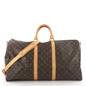 Louis Vuitton Keepall Bandouliere Bag Monogram Canvas 55 Brown 3574904