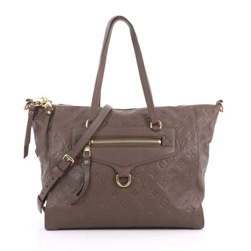 Louis Vuitton Lumineuse Handbag Monogram Empreinte Leather PM Brown 3574908