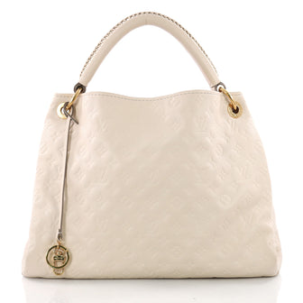 Louis Vuitton Artsy Handbag Monogram Empreinte Leather MM White 3574909