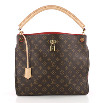 Louis Vuitton Gaia Handbag Monogram Canvas Brown 3575701