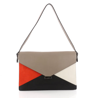 Celine Diamond Shoulder Bag Pony Hair and Leather Large - Rebag