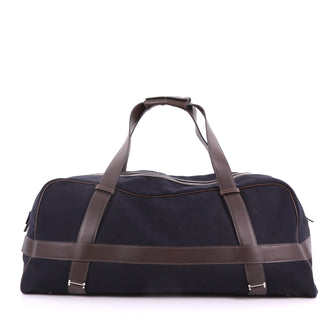 Hermes Arion Duffle Bag Canvas with Leather - Rebag