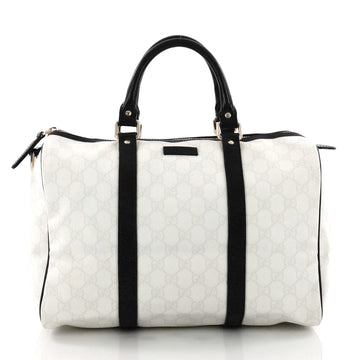 Gucci Joy Boston Bag GG Coated Canvas Medium White 3578105
