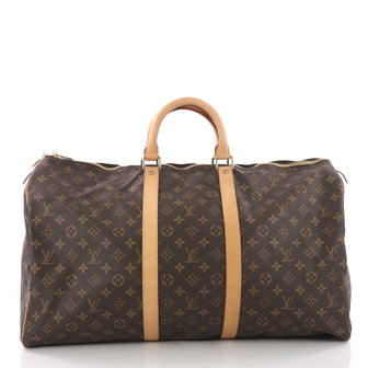 Louis Vuitton Keepall Bag Monogram Canvas 55 Brown 3579412