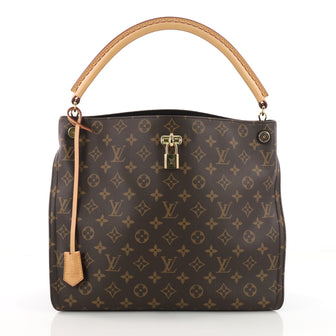Louis Vuitton Gaia Handbag Monogram Canvas Brown 3579418