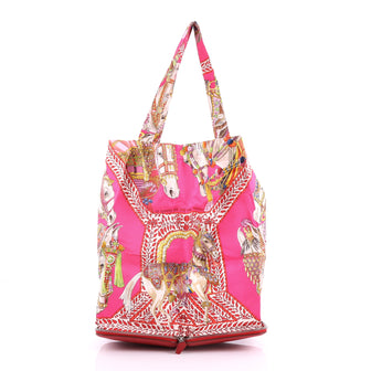 Hermes Silky Pop Tote Printed Silk 3579422