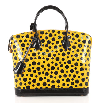 Louis Vuitton Lockit Handbag Monogram Vernis Kusama 3579437