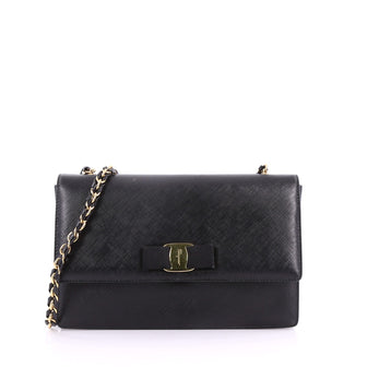 Salvatore Ferragamo Ginny Crossbody Bag Saffiano Leather Medium 3580113