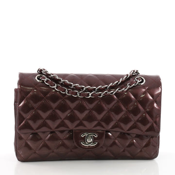Chanel Classic Double Flap Bag Quilted Striated Metallic 3581202