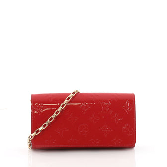 Louis Vuitton Chaine Wallet Monogram Vernis Red 3582601