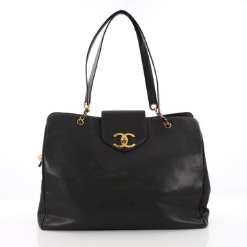 Chanel Vintage Supermodel Weekender Bag Caviar Large 3583001