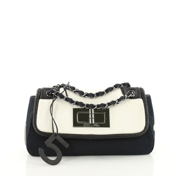 Chanel No.5 Giant Mademoiselle Lock Flap Bag Canvas with 3584101