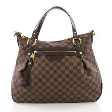Louis Vuitton Evora Handbag Damier MM Brown 3584302