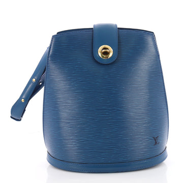Louis Vuitton Cluny Shoulder Bag Epi Leather Blue 3585803