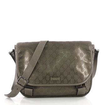 Gucci Messenger Buckle Bag GG Imprime Medium Brown 3586001