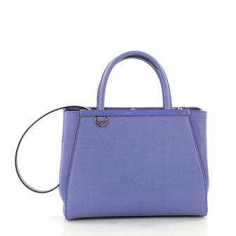 Fendi 2Jours Handbag Leather Petite Purple 3588001
