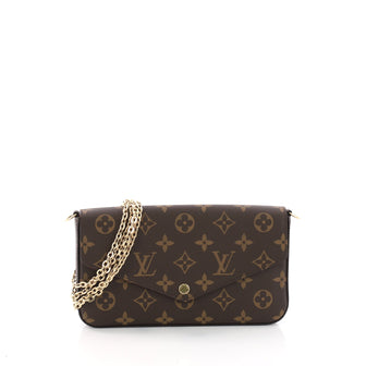 Louis Vuitton Felicie Pochette Monogram Canvas Brown 3589704