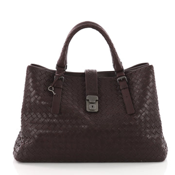  Bottega Veneta Roma Handbag Intrecciato Nappa Medium Purple 3589802