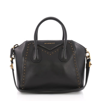 Givenchy Antigona Bag Studded Leather Small Black 3590002