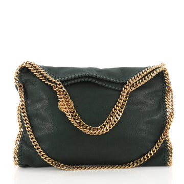 Stella McCartney Falabella Fold Over Bag Shaggy Deer Green 3591401