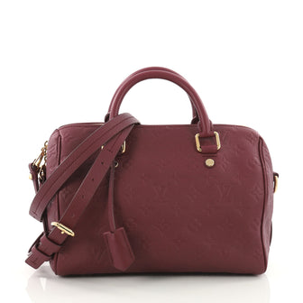 Speedy Bandouliere Bag Monogram Empreinte Leather 25